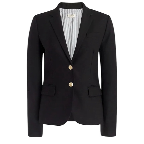 J. Crew Jackets & Blazers - J.Crew Original Schoolboy Wool Blend Blazer Jacket Black Style #92480 Sz 4